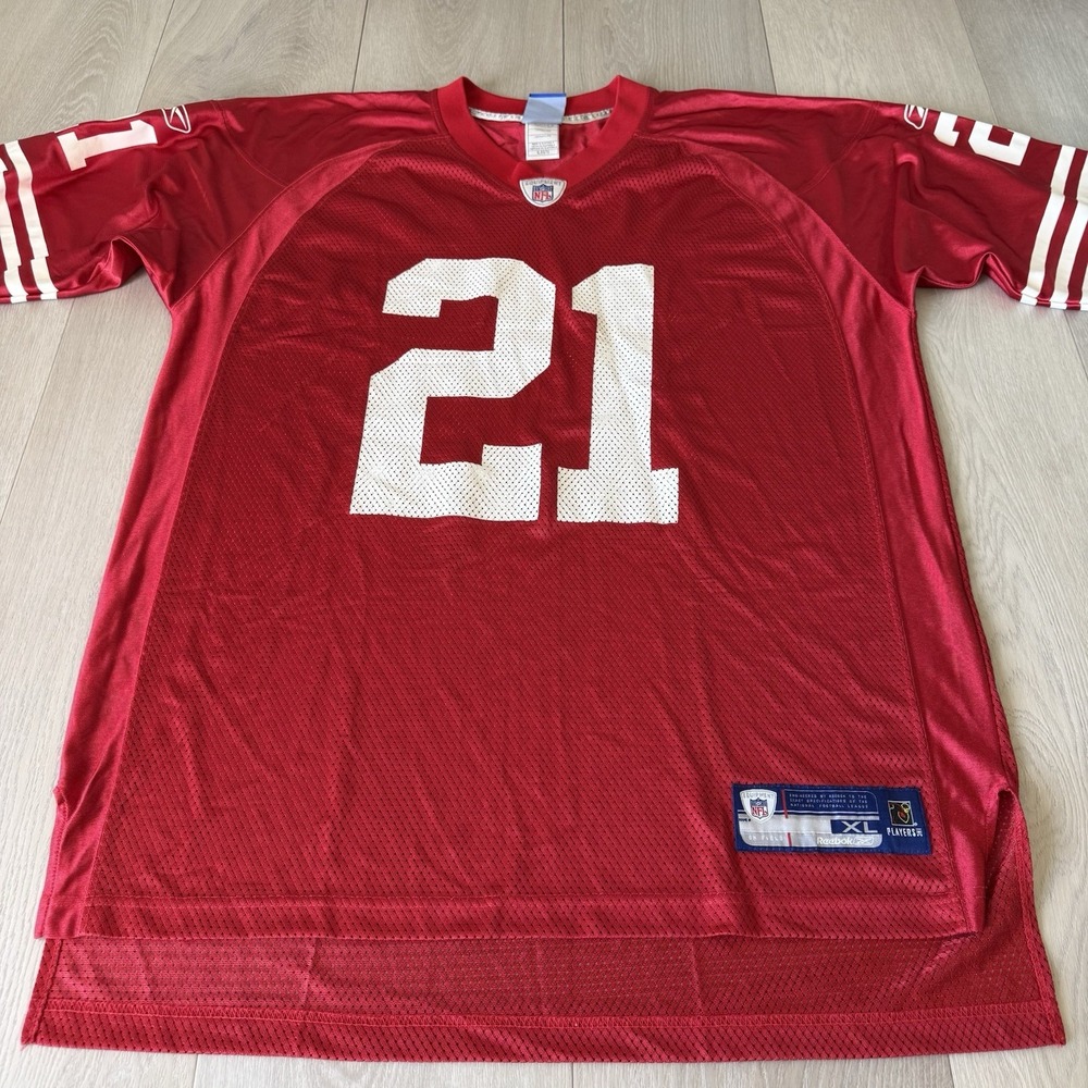 VTG San Francisco 49ers Frank Gore 21 Jersey Men's XL Red NFL Football Reebok